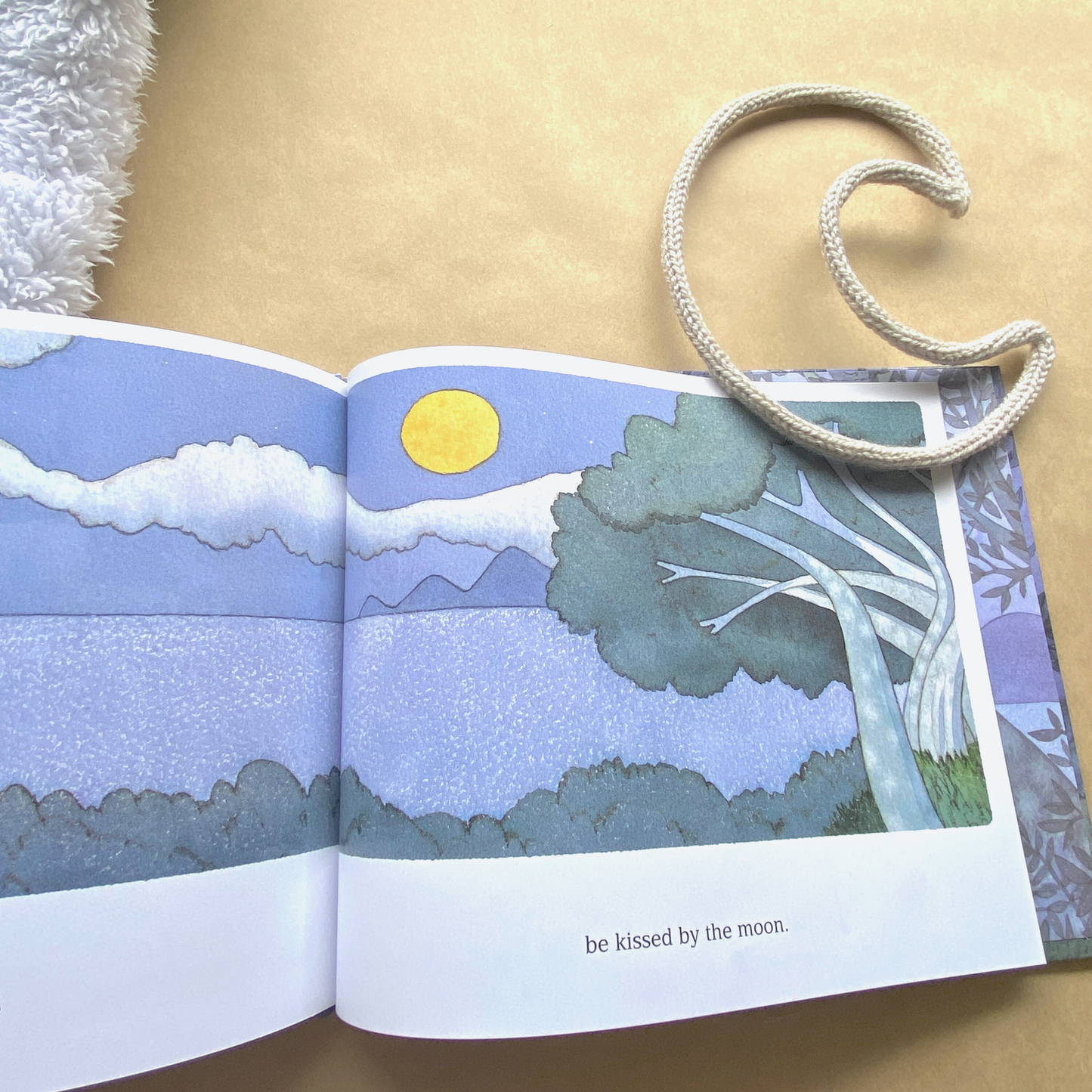 Knitted Crescent Moon