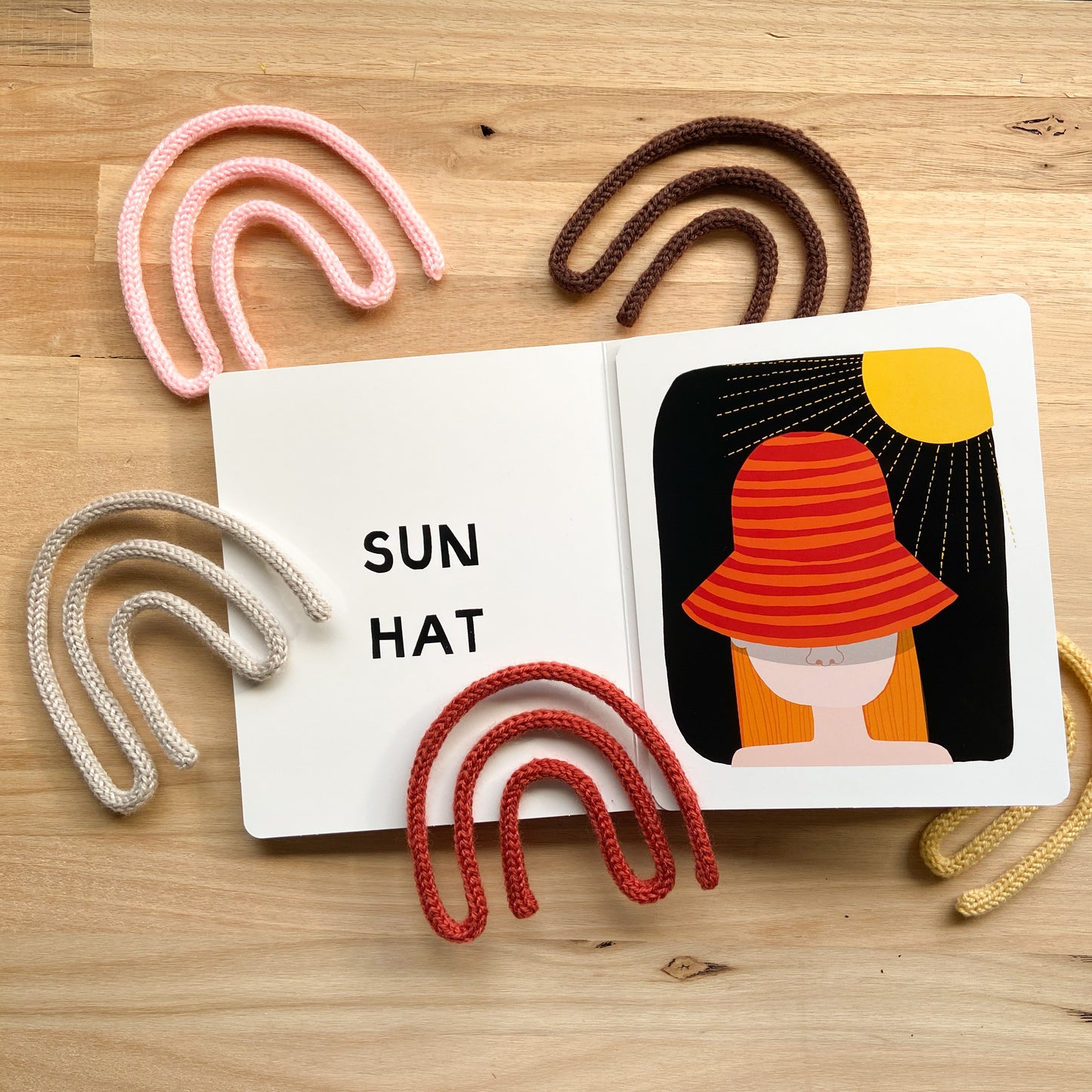 Single Colour Knitted Rainbow