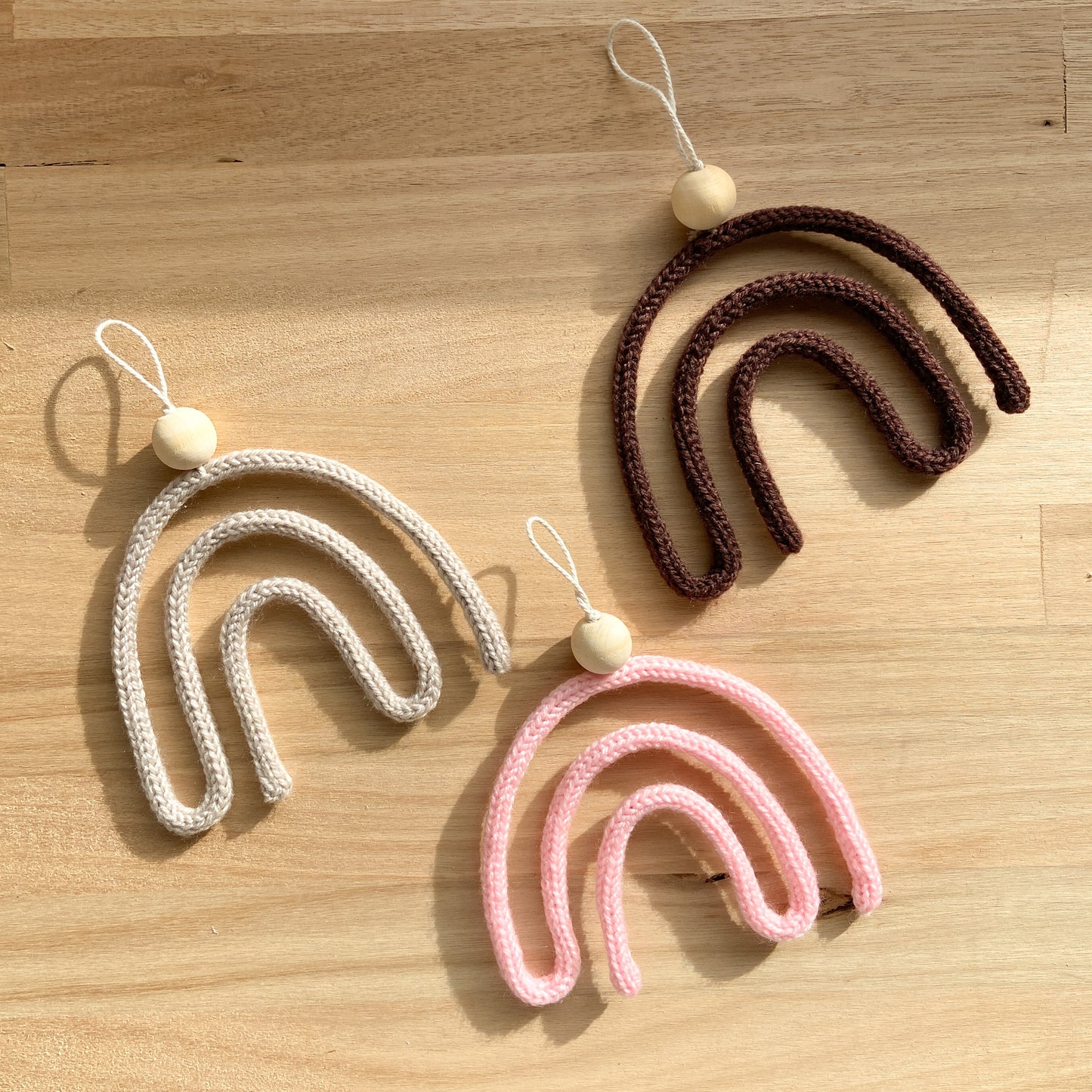 Single Colour Knitted Rainbow