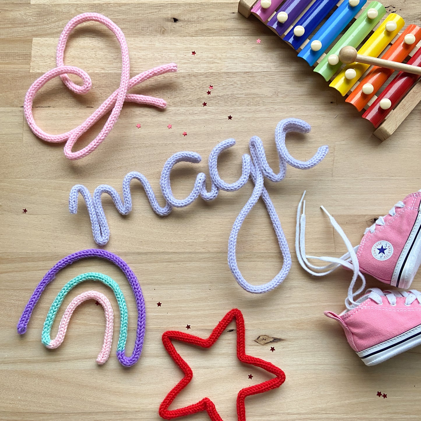 Multi-Colour Knitted Rainbow