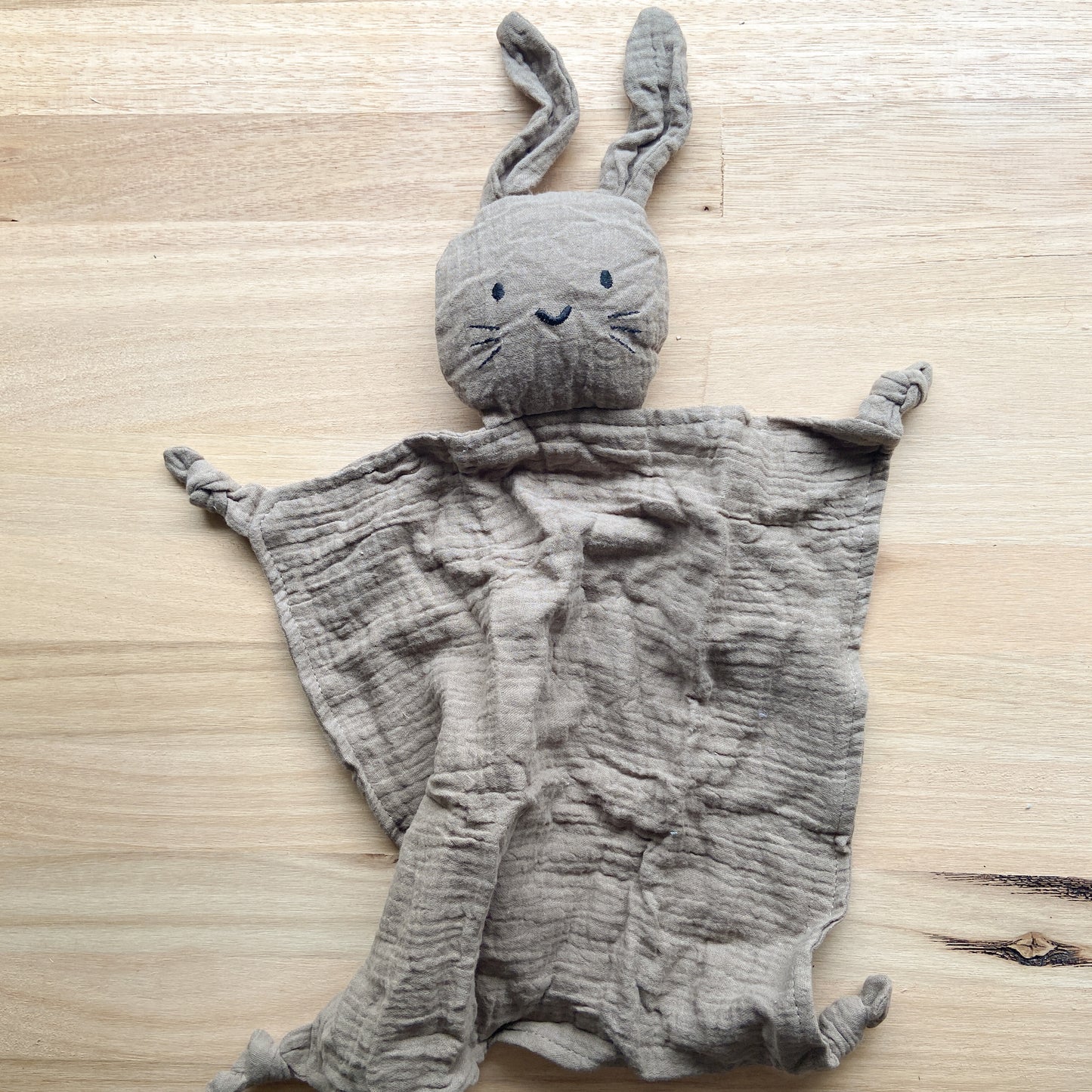 Muslin Bunny Comforter | Natural Brown