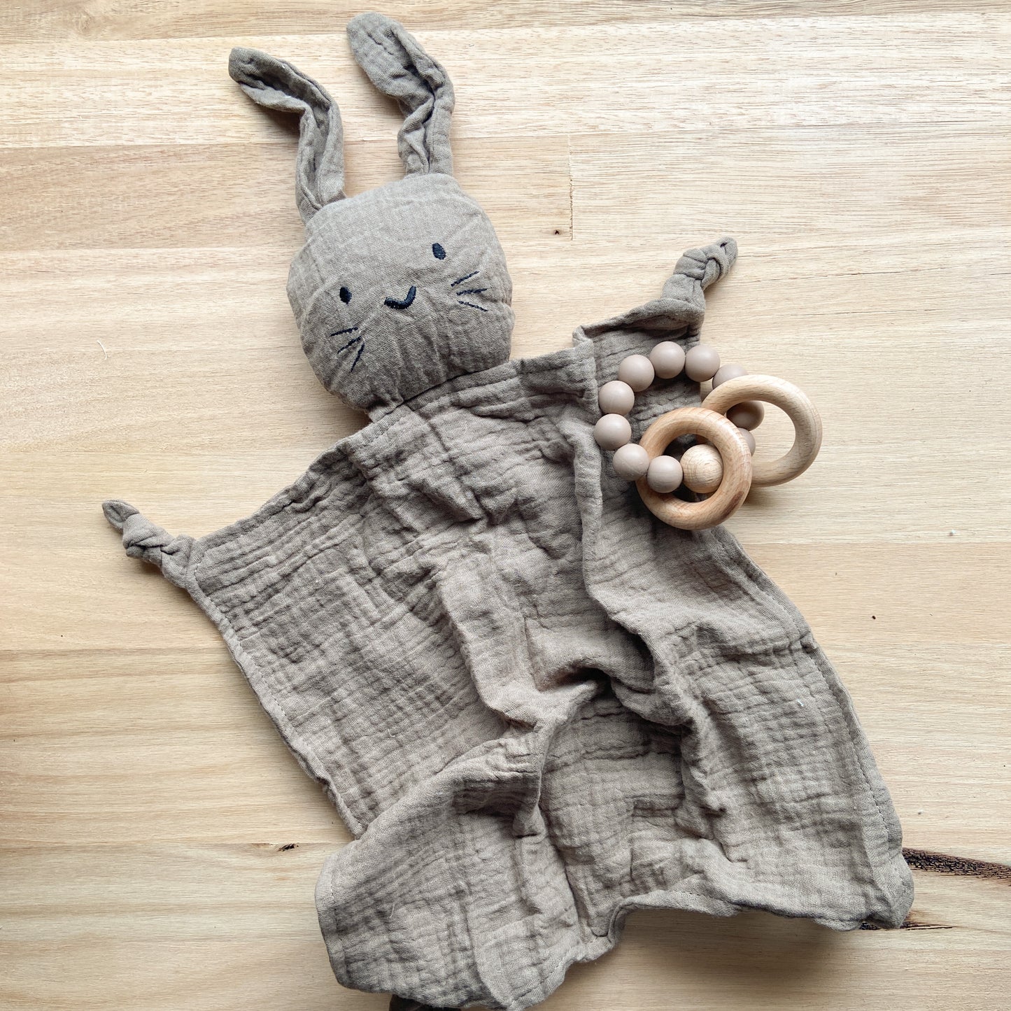 Bunny + Teether | Brown