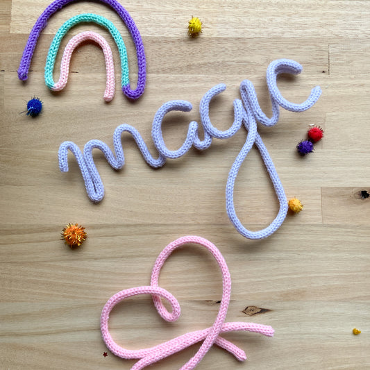Magic Knitted Word